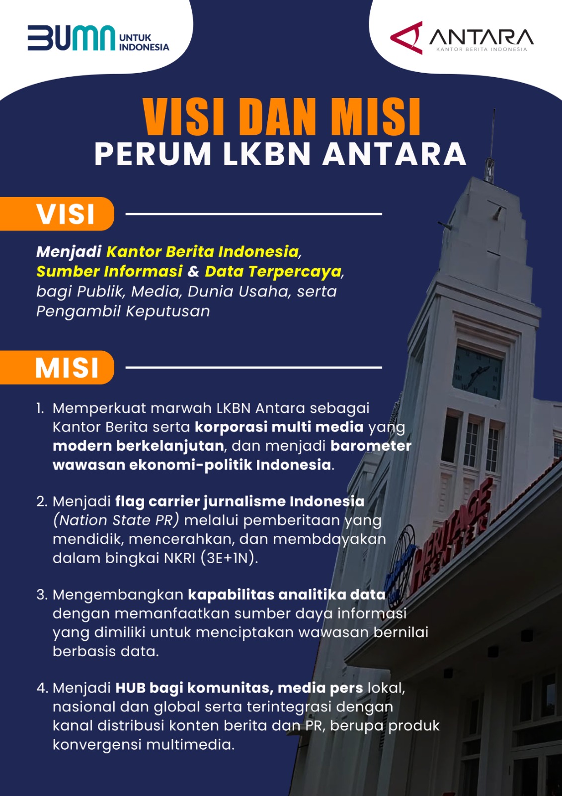 Visi dan Misi Perum LKBN Antara